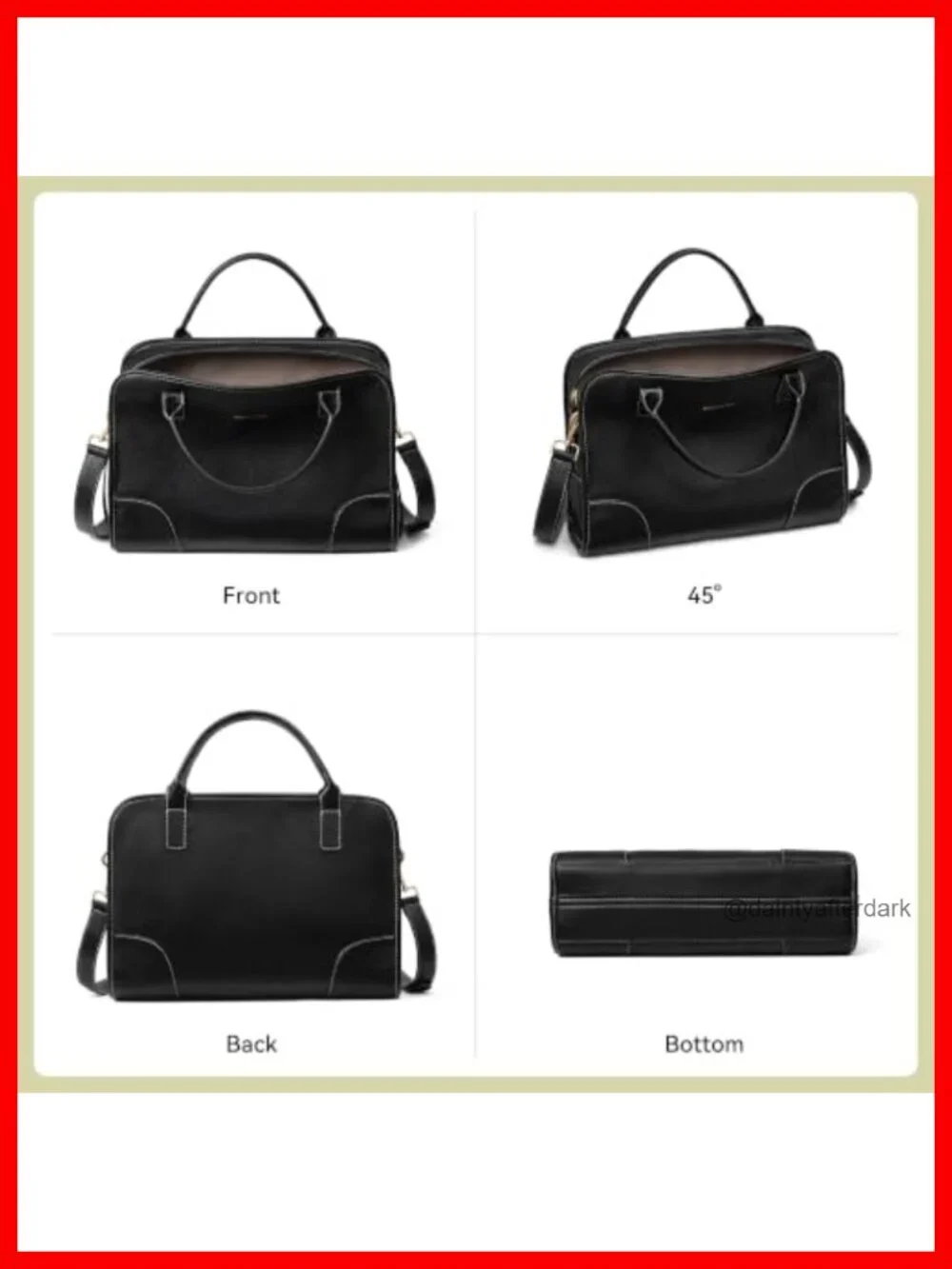 Structured Satchel Handbag with Top Handles, Faux Leather, Adjustable Strap